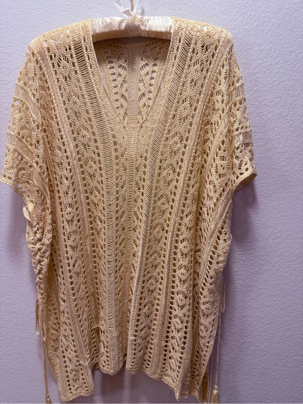Crochet Knit Tassel Swimsuit Cover-Up